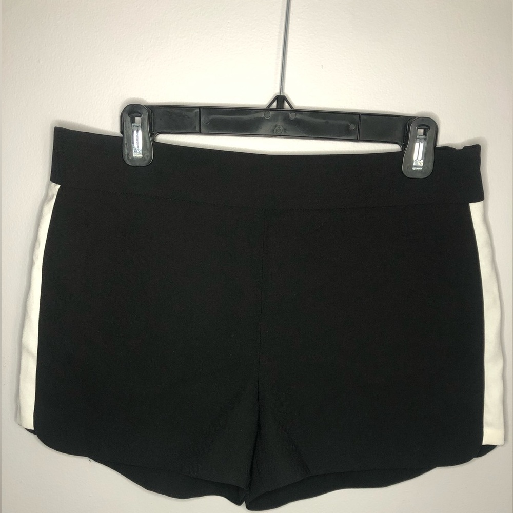 J. Crew Black and White Tuxedo Shorts size 6